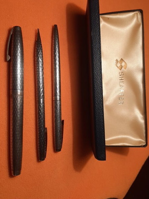 Sheaffer pen pencil pen set silver sterling silver like new