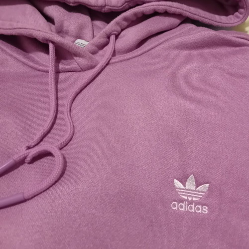 Adidas Originals Trefoil Hoodie, dusty pink mauve, size M