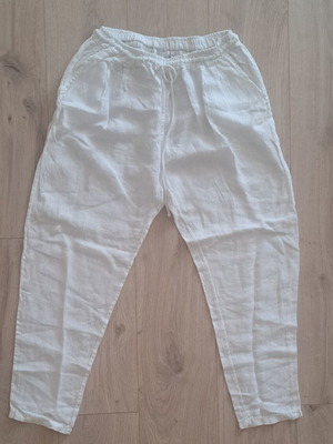 Women's White Linen Pants sizes S and M used