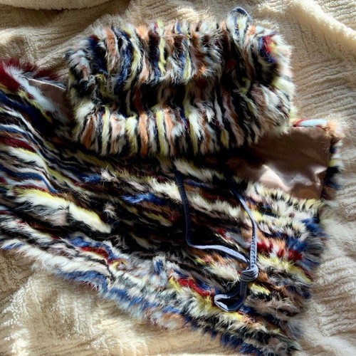Armani Jeans set scarf and muff multicolored new