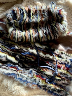Armani Jeans set scarf and muff multicolored new