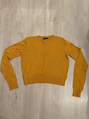 Bershka crop sweater like new, yellow, size L