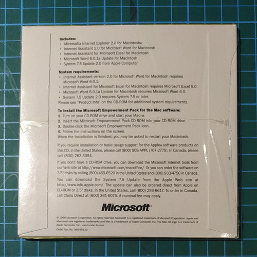 Extend Microsoft Macintosh Internet Explorer 2.0 software new
