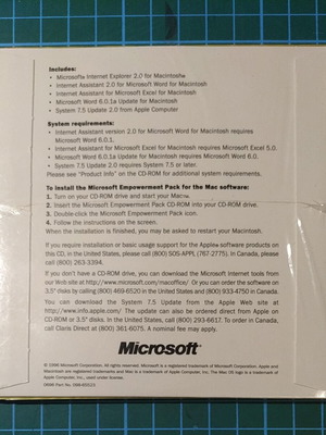 Extend Microsoft Macintosh Internet Explorer 2.0 software new