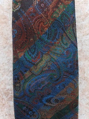 Silk tie Enrico Coveri used, made in Italy