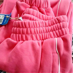 Adidas Παντελόνι Φόρμας Ροζ με κορδόνι ( small )