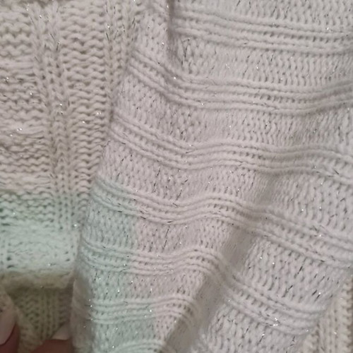 White dress size S with glitter new
