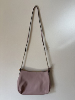 H&M pink crossbody bag used, 100% polyester