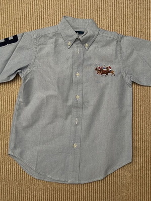 Ralph Lauren boys' shirt 5 years like new, cotton, blue