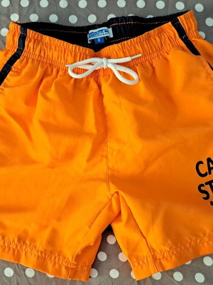 Children's swim shorts new, orange, size 6-8 years