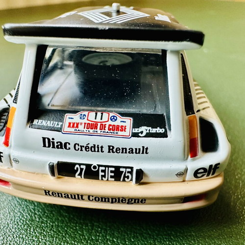 Renault 5 Turbo 1/43 scale model car used, 30º Tour de Corse 1986