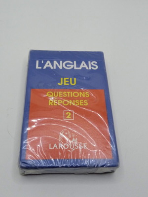 L'Anglais Jeu Questions Réponses 2 εκπαιδευτικό παιχνίδι καρτών Larousse