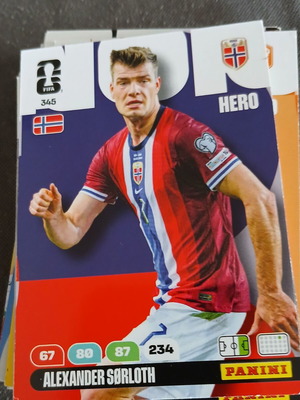 Panini FIFA World Cup 2026 αυτοκόλλητο Alexander Sørloth αριθμός 345