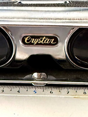 Vintage Crystar πτυσσόμενα κιάλια όπερας μεταχειρισμένα με επικάλυψη φακών