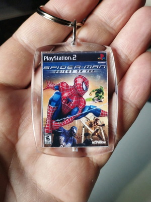 Spiderman Friend or Foe PS2 keychain