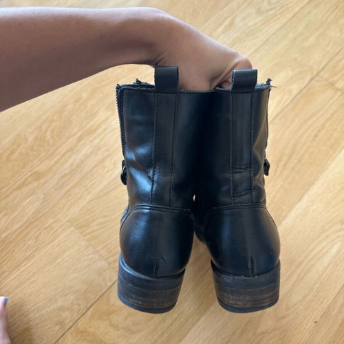 Tsakiris Mallas leather ankle boots used, size 37, black