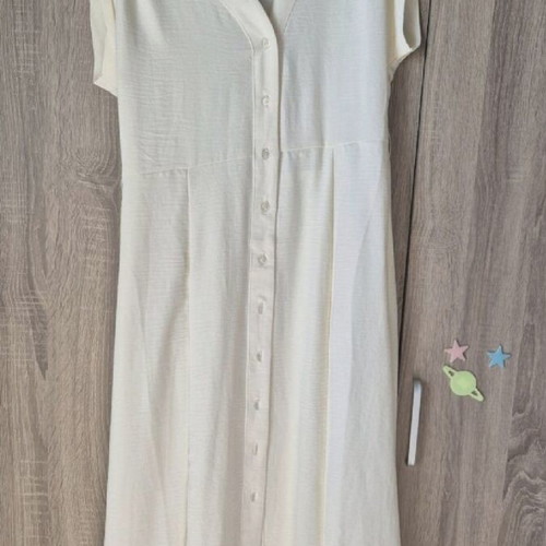 Sinsay summer midi dress new, beige, size S
