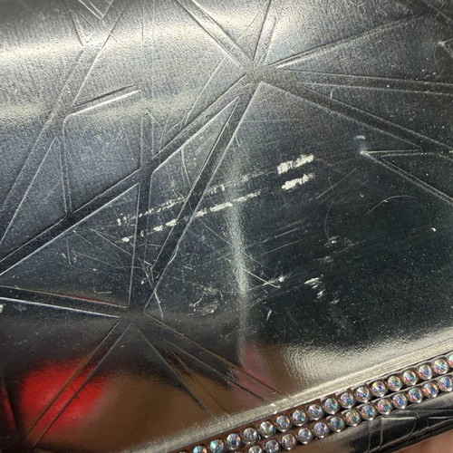 Swarovski Small Wallet, silver with crystal detailing