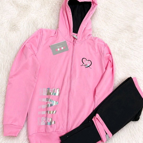 Alouette girls' tracksuit set 11 years new, hoodie & leggings