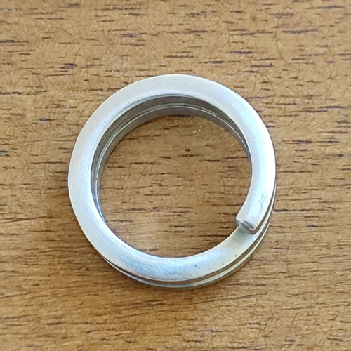 Stainless steel ring men's, like new, 19.8 mm