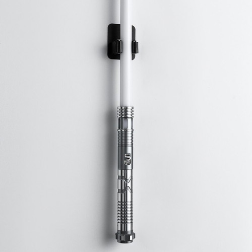 Lightsaber wall holder used with 3M adhesive tape