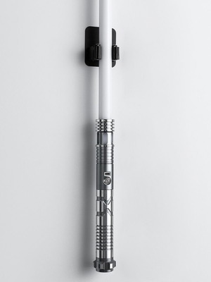 Lightsaber wall holder used with 3M adhesive tape