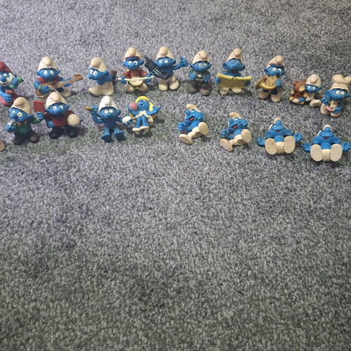 Smurfs figures like new, set of 22 pieces