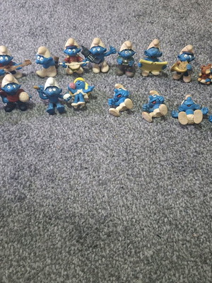 Smurfs figures like new, set of 22 pieces