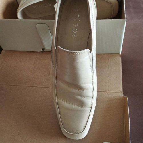 Anteos men's leather shoes like new, beige, size 42