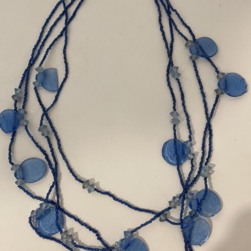 Vintage necklace used, glass, over 50 years old