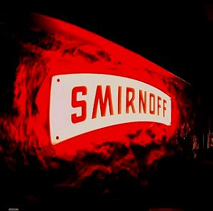 Smirnoff πινακίδα φωτιζόμενη