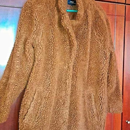 Teddy coat like new, size M, brown