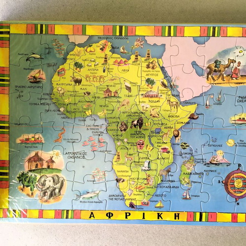 Learning the World book with puzzles new, 6 puzzles 288 pieces