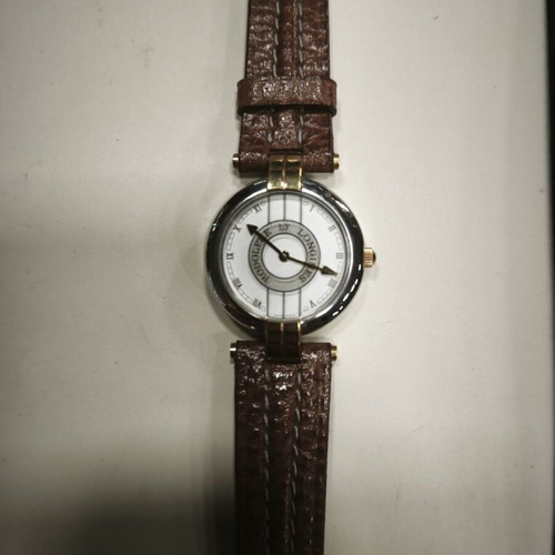 Rodolphe by Longines lady watch new, brown and gold color