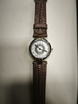 Rodolphe by Longines lady watch new, brown and gold color