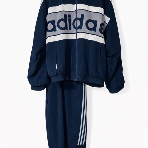Vintage Adidas Equipment tracksuit set used, blue/grey, XXL
