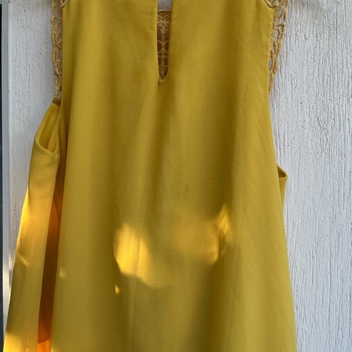 Boho top yellow like new, one size