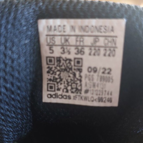 Adidas athletic shoes like new, size 36, black