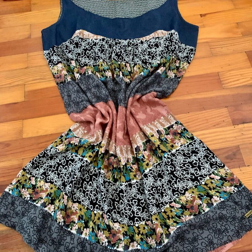 Smash dress multicolored like new, lightweight loose fit