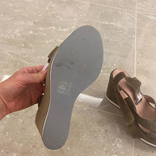 Fratelli Karida shoes platform sandals size 37 new green
