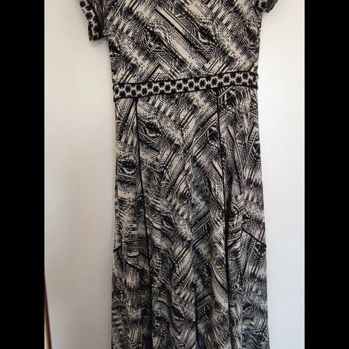 Attrattivo midi dress, black and white, size M