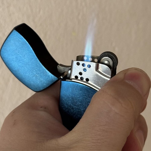 Zippo Blu lighter used
