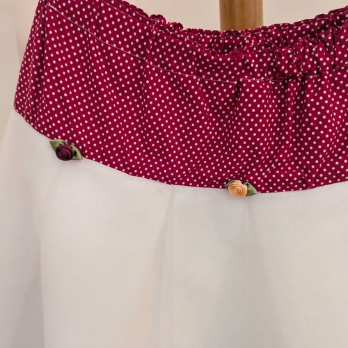 Underskirt petticoat like new, white and red