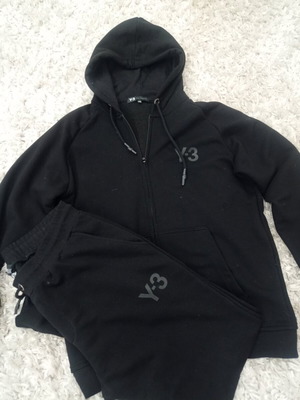 Yohji Yamamoto Y3 men's tracksuit set size XXL like new, black