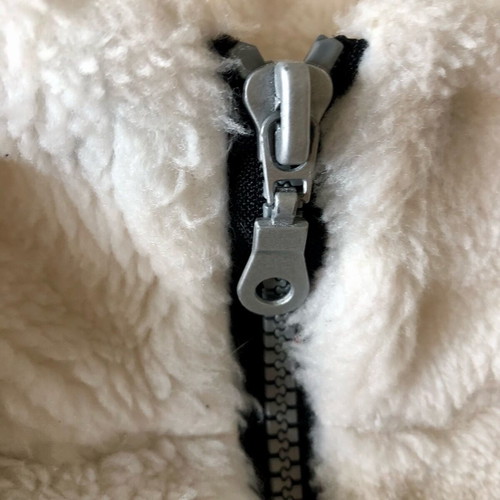 White Teddy Ski Vest Vincent Cooke like new, white, size M