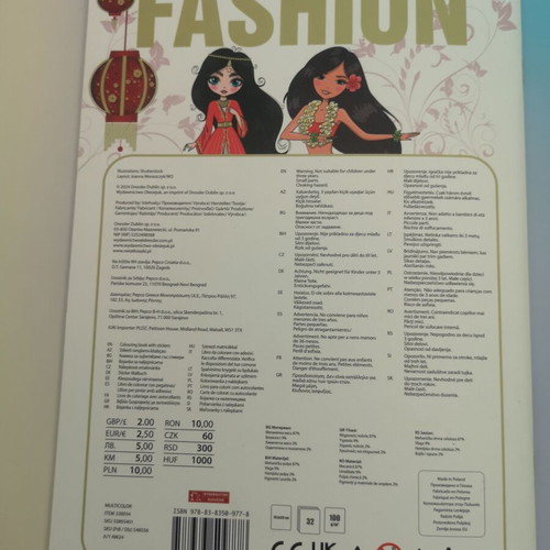 Children's activity book with coloring models and 160 stickers