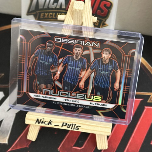 Panini Obsidian Nucleus Orange /75 Bonny-Sucic-Esposito #7 Inter Milan