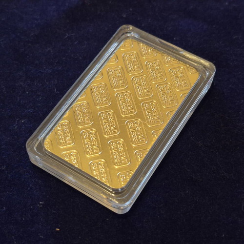 Credit Suisse 1oz Golden Bar gold plated, new