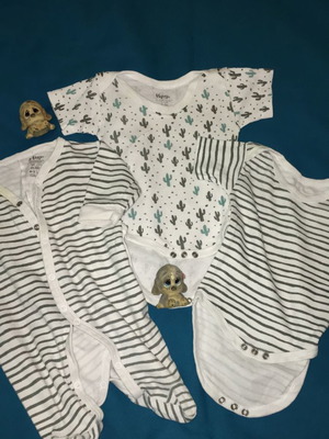 Φορμάκια βαμβακερά μεταχειρισμένα για 0-3 μηνών, σετ 3 τεμαχίων