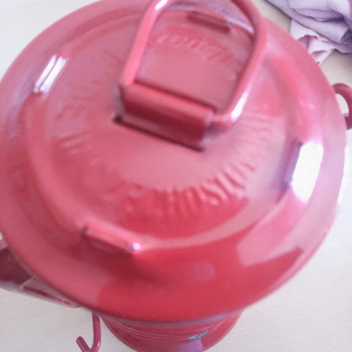 Storm lantern, 26 cm height, made in Czechoslovakia